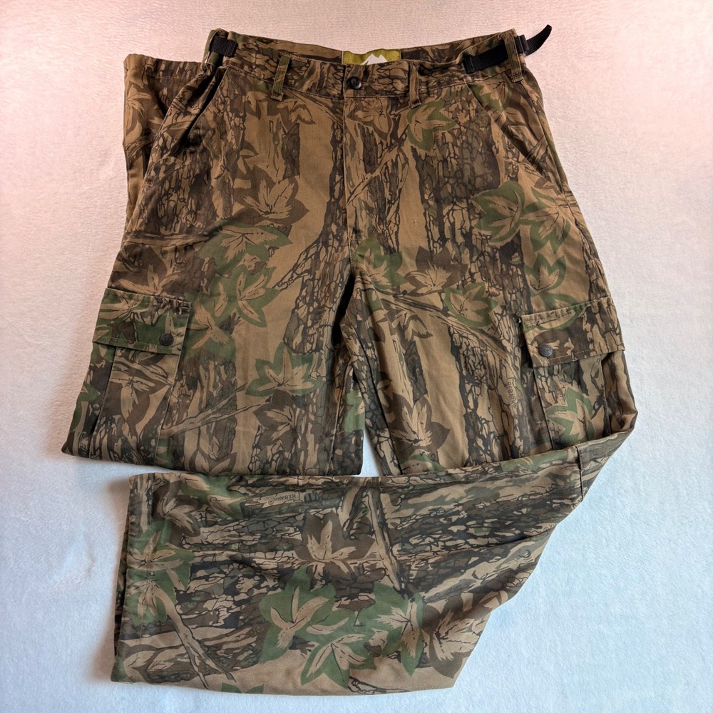 VTG Northwest Territory Mens Trebark Camo Cargo Pants Medium Camouflage Outdoor